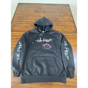 Lil Peep Hoodie Mens Size M Rap Black Pullover